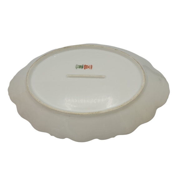 Antique Vintage Elite Works Limoges Large Oval Serving Platter 1920's Floral - Picture 6 of 10